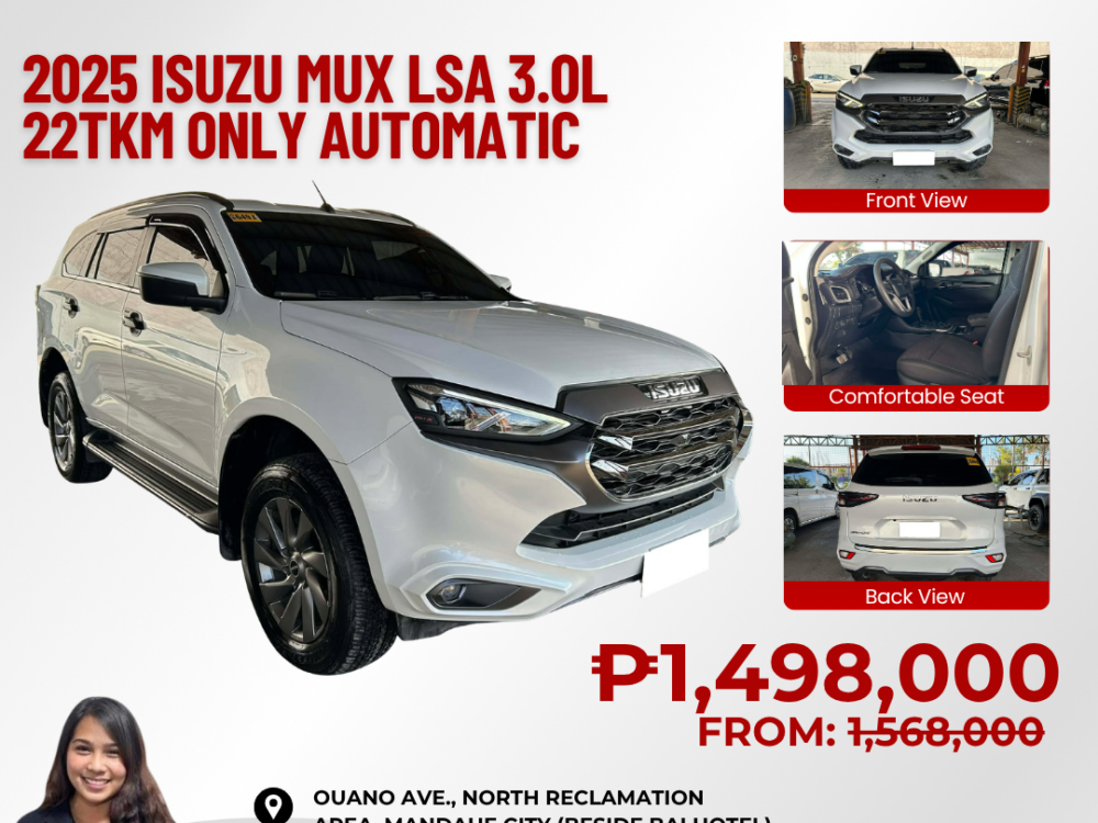 2025 ISUZU MUX LSA 3.0L AUTOMATIC TRANSMISSION