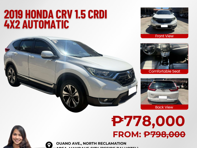 2019 HONDA CRV 1.5L TURBO AUTOMATIC TRANSMISSION