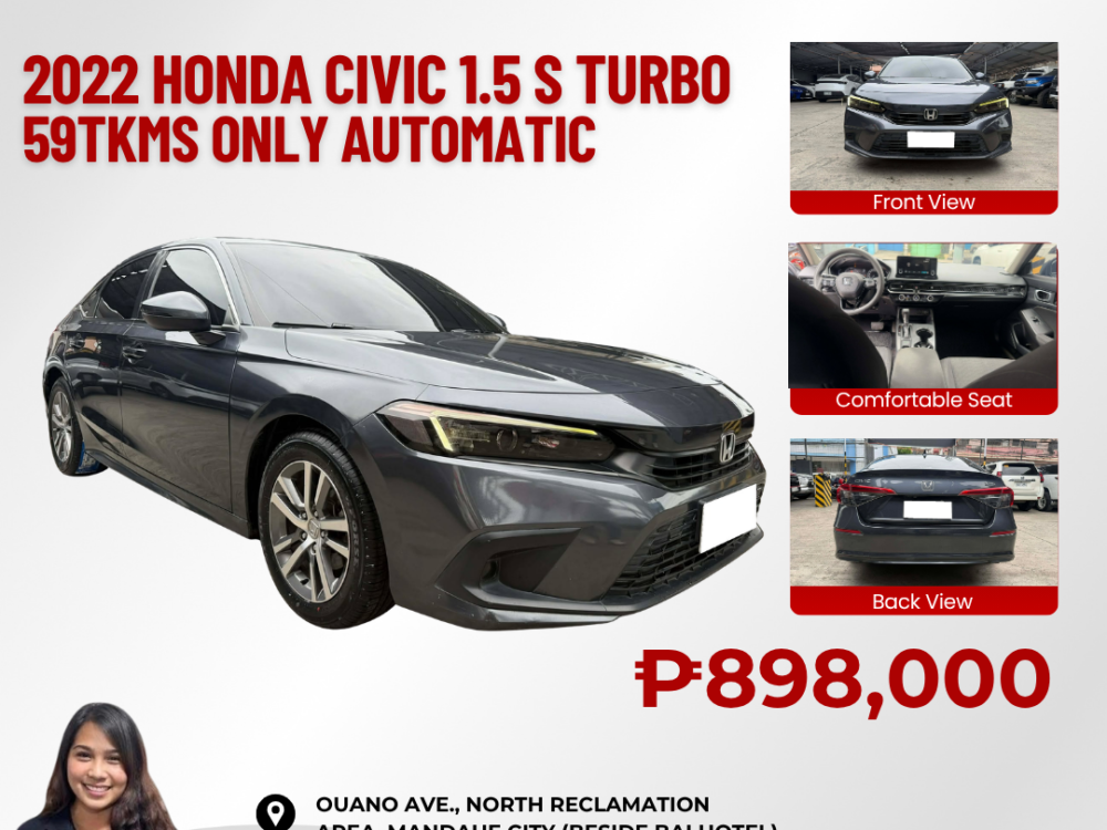 2022 HONDA CIVIC 1.5 S TURBO AUTOMATIC TRANSMISSION