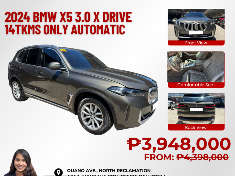 2024 BMW X5 3.0 X DRIVE AUTOMATIC TRANSMISSION