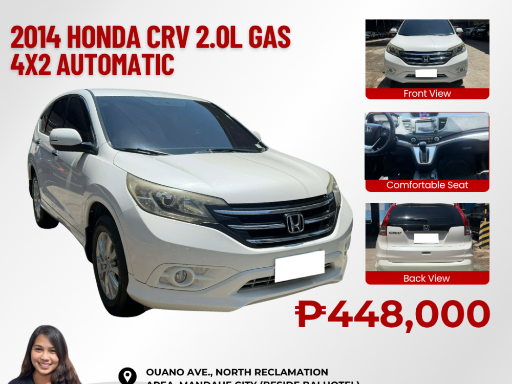 2014 HONDA CRV 2.0L GASOLINE 4X2 AUTOMATIC TRANSMISSION