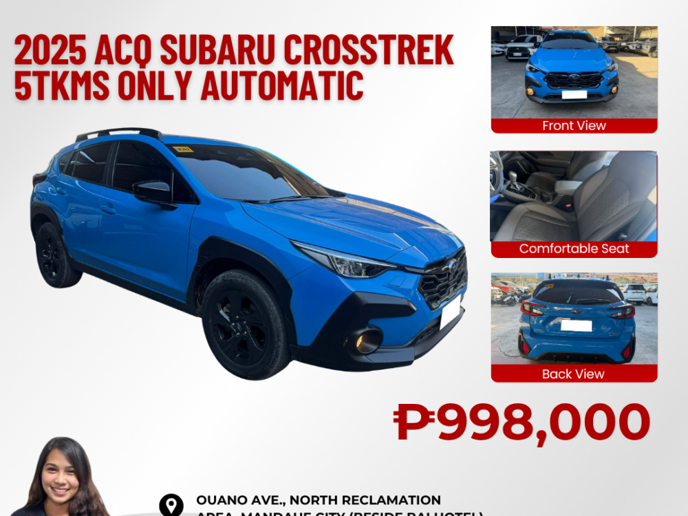 2025 ACQ SUBARU CROSSTREK 2.0L iS AWD AUTOMATIC TRANSMISSION