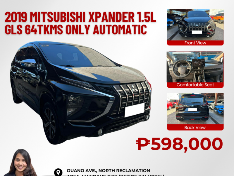 2019 MITSUBISHI XPANDER 1.5L GLS AUTOMATIC TRANSMISSION