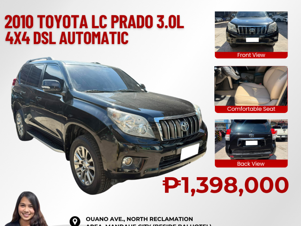 2010 TOYOTA LAND CRUISER PRADO 3.0L DIESEL AUTOMATIC TRANSMISSION