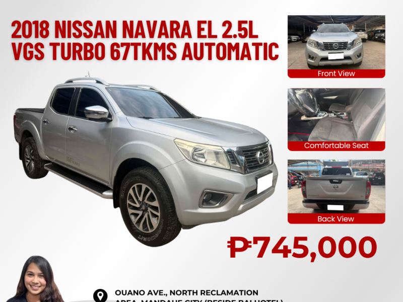 2018 NISSAN NAVARA EL 2.5L VGS TURBO AUTOMATIC TRANSMISSION