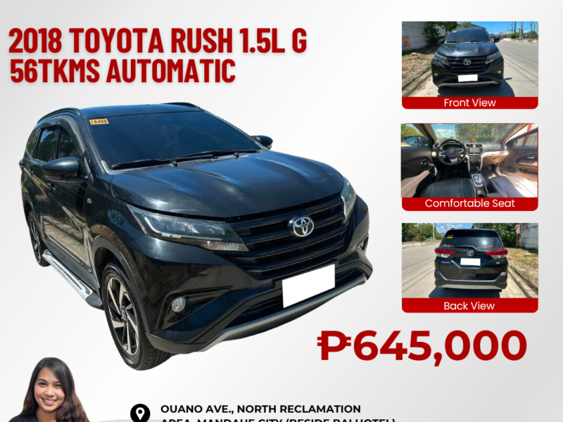 2018 TOYOTA RUSH 1.5L G AUTOMATIC TRANSMISSION