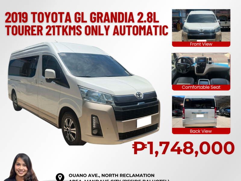 2019 TOYOTA GL GRANDIA TOURER 2.8L AUTOMATIC TRANSMISSION