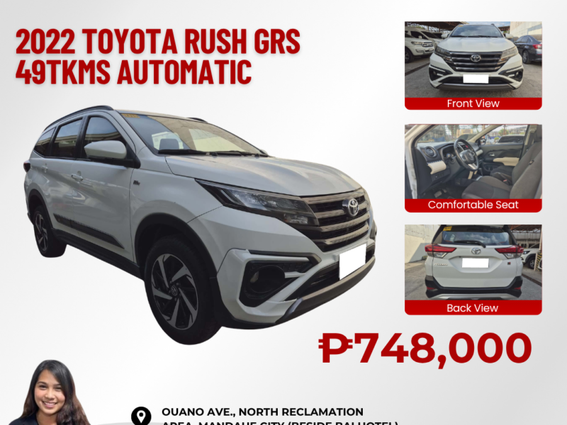 2022 TOYOTA RUSH GRS AUTOMATIC TRANSMISSION