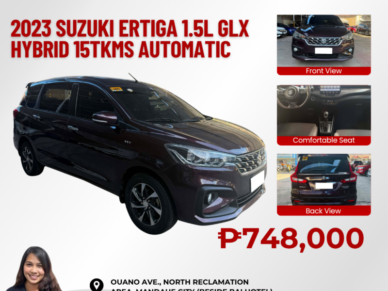 2023 SUZUKI ERTIGA GLX 1.5L HYBRID AUTOMATIC TRANSMISSION