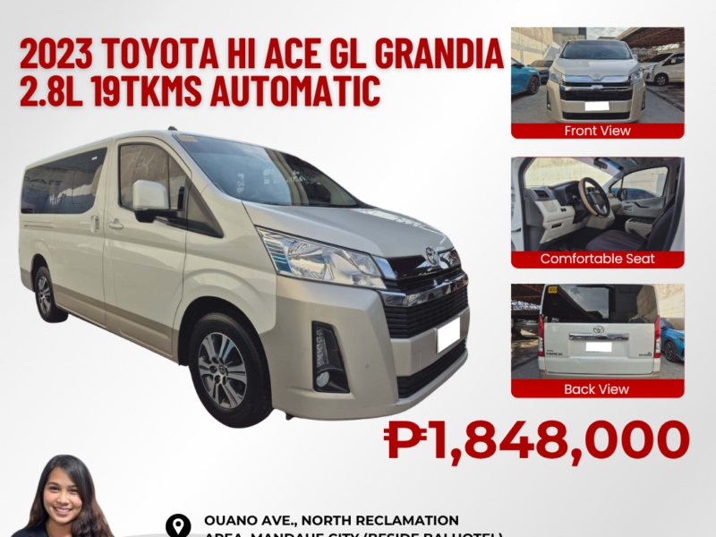 2023 TOYOTA HI ACE GL GRANDIA 2 TONE AUTOMATIC TRANSMISSION