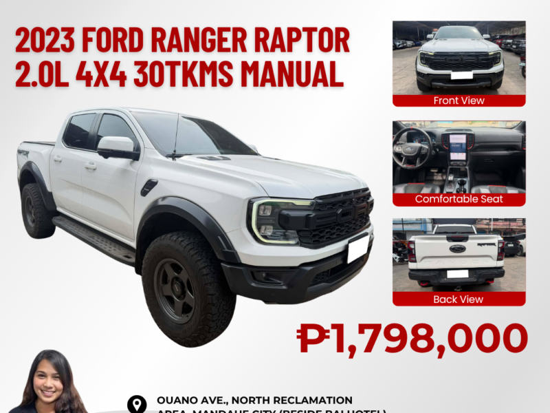 2023 NEXT GEN FORD RANGER RAPTOR AUTOMATIC TRANSMISSION