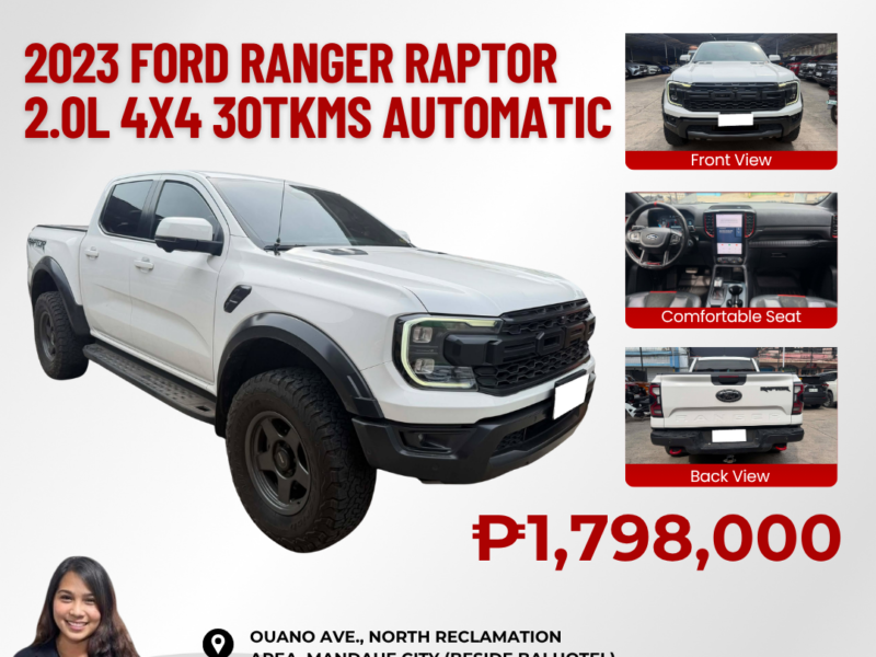 2023 NEXT GEN FORD RANGER RAPTOR AUTOMATIC TRANSMISSION