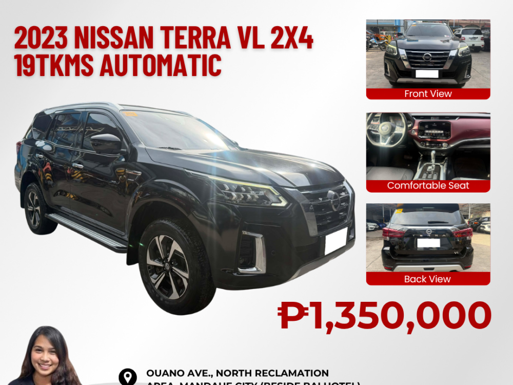 2023 NISSAN TERRA VL 4X2 AUTOMATIC TRANSMISSION