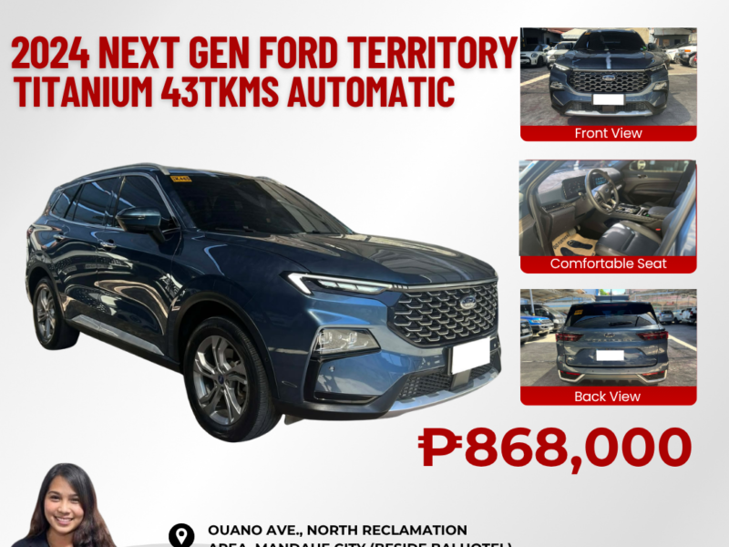 2024 NEXT GEN FORD TERRITORY TITANIUM 1.5L AUTOMATIC TRANSMISSION