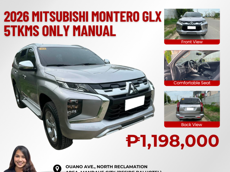 2026 MITSUBISHI MONTERO GLX MANUAL TRANSMISSION