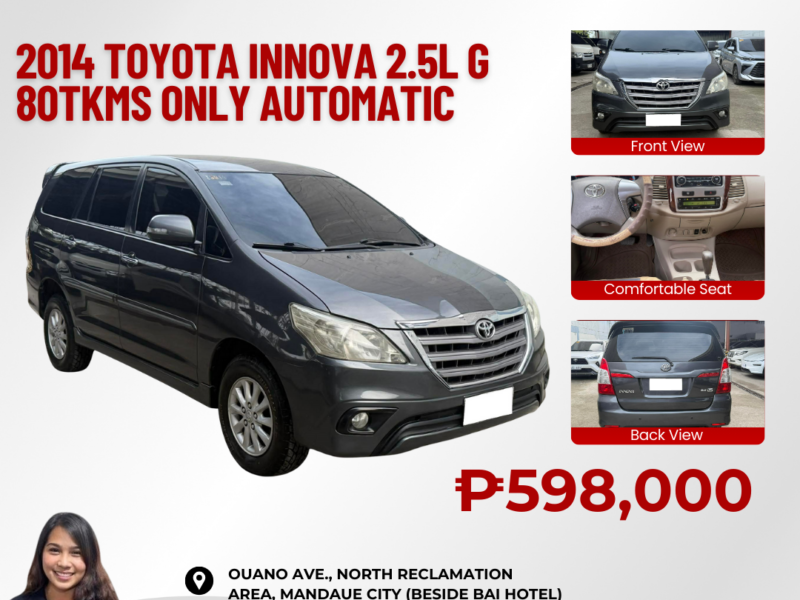 2014 TOYOTA INNOVA 2.5L G AUTOMATIC TRANSMISSION