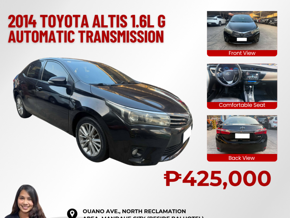 2014 TOYOTA ALTIS 1.6L G AUTOMATIC TRANSMISSION