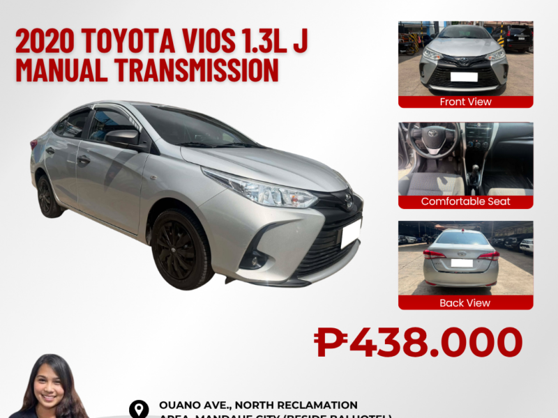 2020 TOYOTA VIOS 1.3L J MANUAL TRANSMISSION