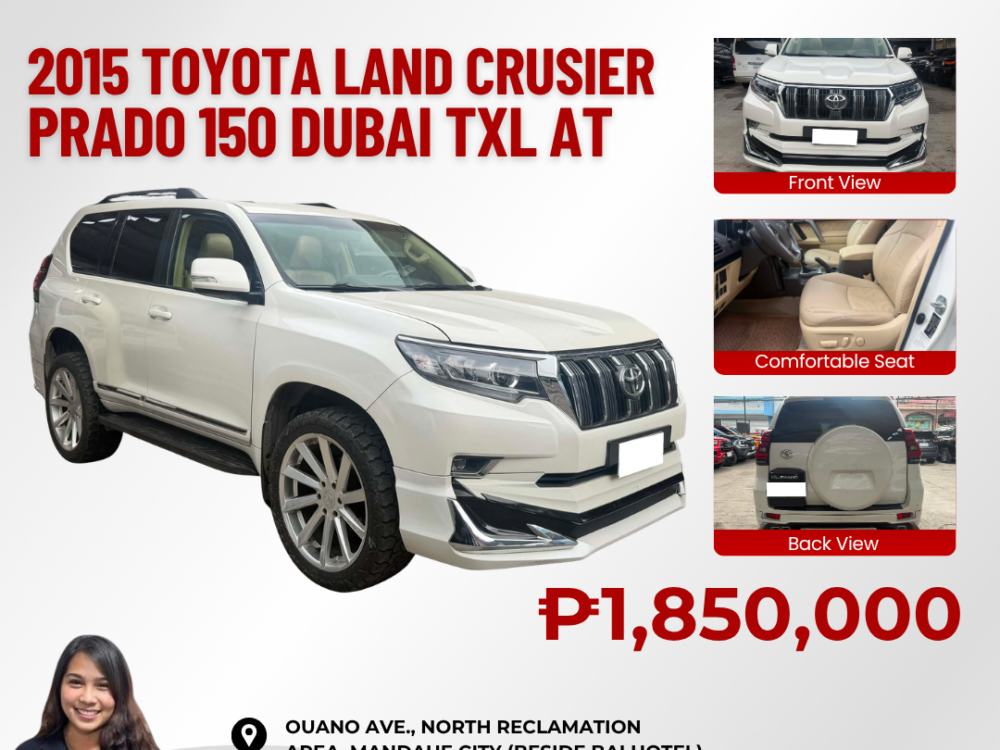 2015 TOYOTA LAND CRUSIER PRADO 150 3.0L DUBAI TXL 4X4 AUTOMATIC TRANSMISSION