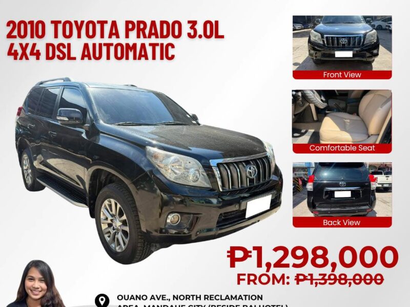 2010 TOYOTA LAND CRUISER PRADO 3.0L DIESEL AUTOMATIC TRANSMISSION
