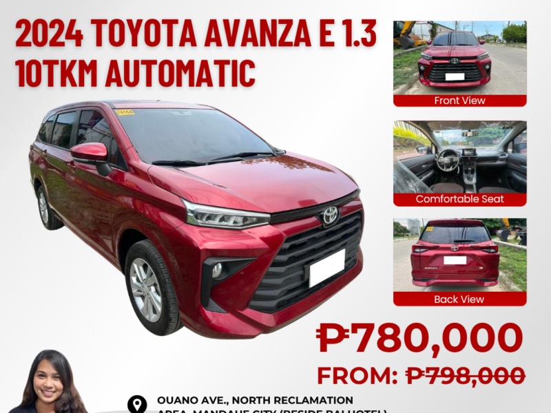 2024 TOYOTA AVANZA E 1.3L AUTOMATIC TRANSMISSION