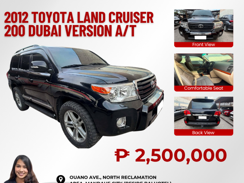 2012 TOYOTA LAND CRUISER 200 DUBAI VERSION