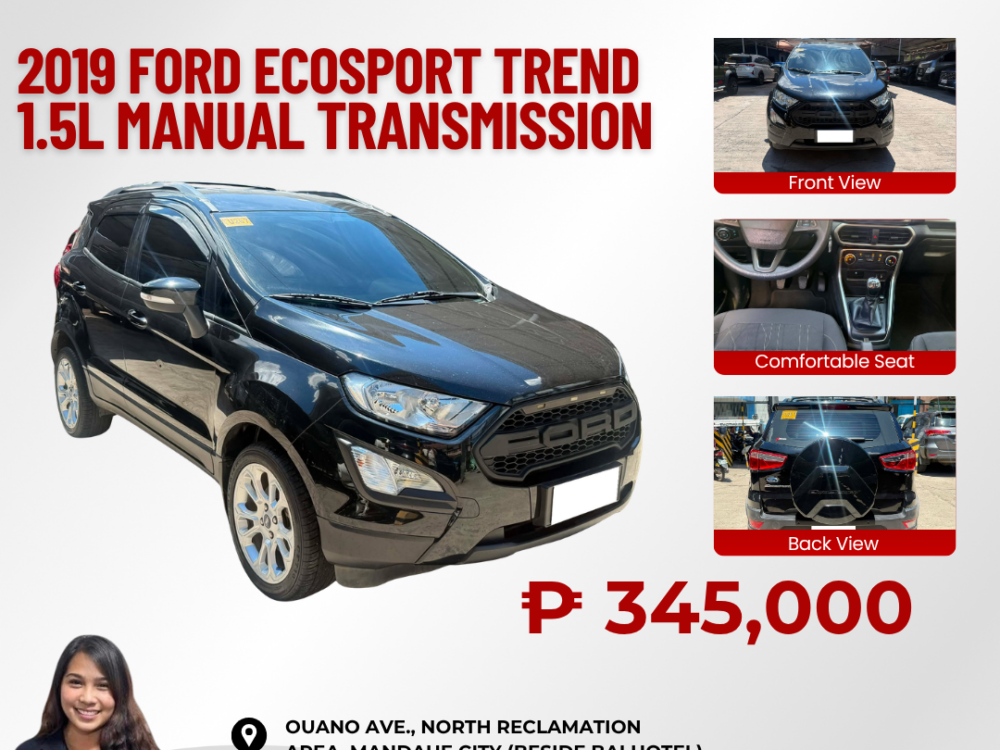 2019 FORD ECOSPORT 1.5L TREND