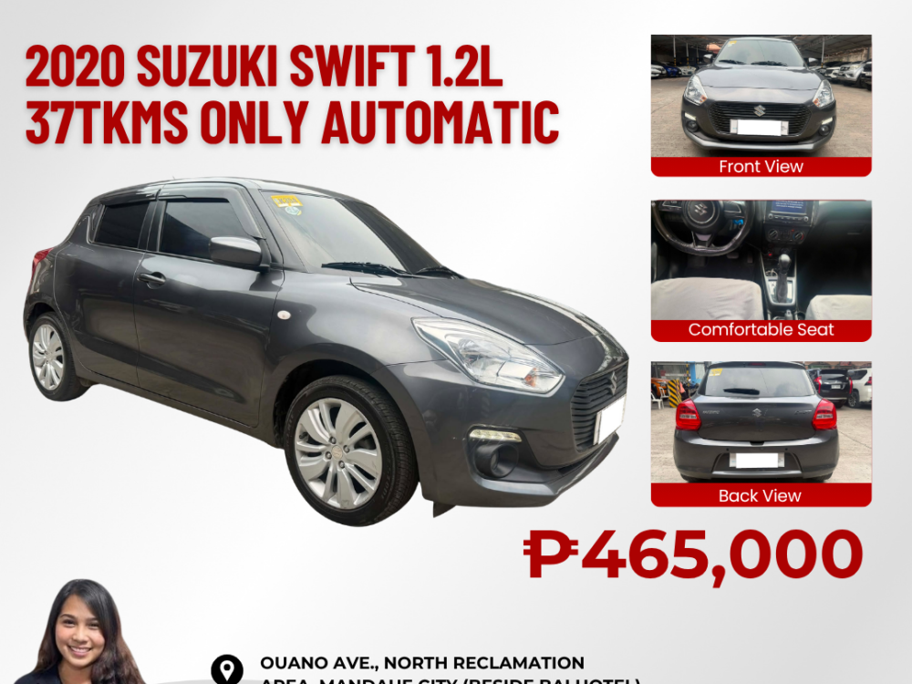 2020 SUZUKI SWIFT 1.2L AUTOMATIC TRANSMISSION