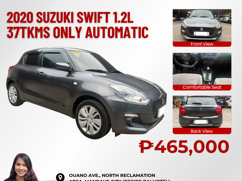 2020 SUZUKI SWIFT 1.2L AUTOMATIC TRANSMISSION