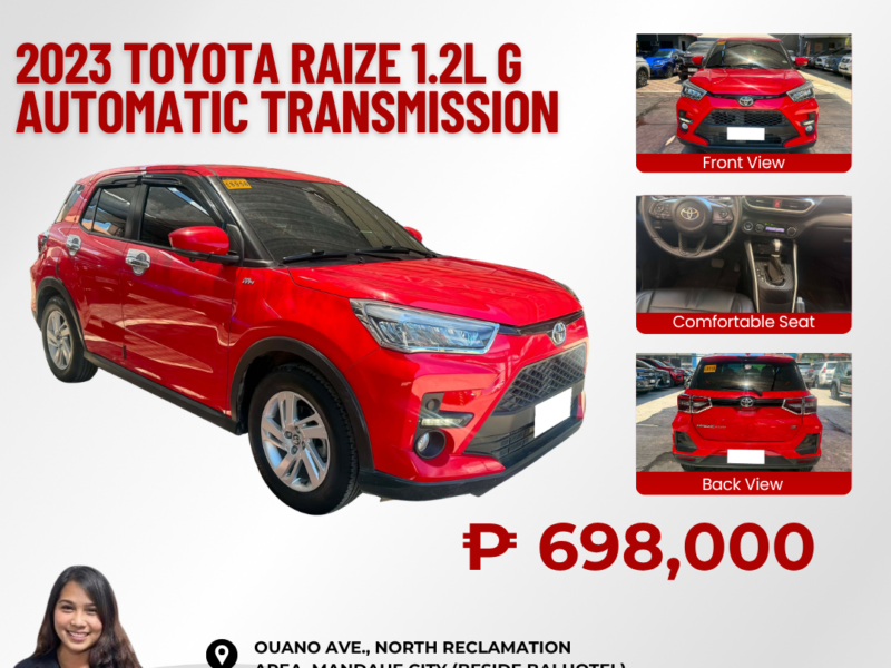2023 TOYOTA RAIZE 1.2L G