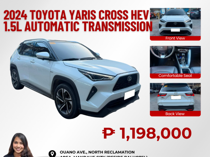 2024 TOYOTA YARIS CROSS 1.5L HEV
