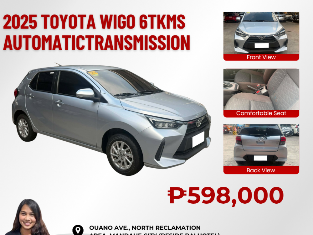 2025 TOYOTA WIGO 6TKMS ONLY
