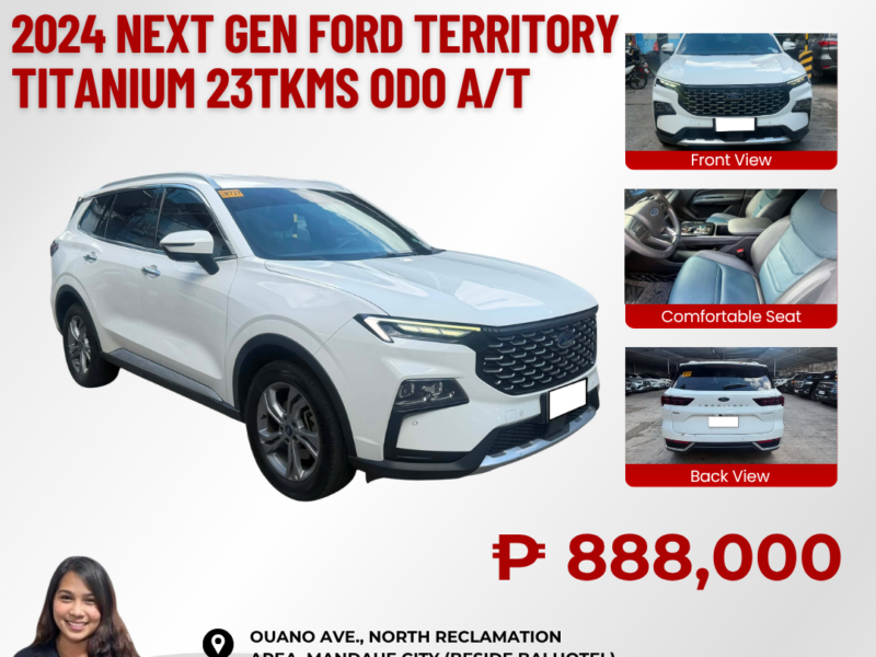 2024 NEXT GEN FORD TERRITORY TITANIUM 23TKMS ONLY!!