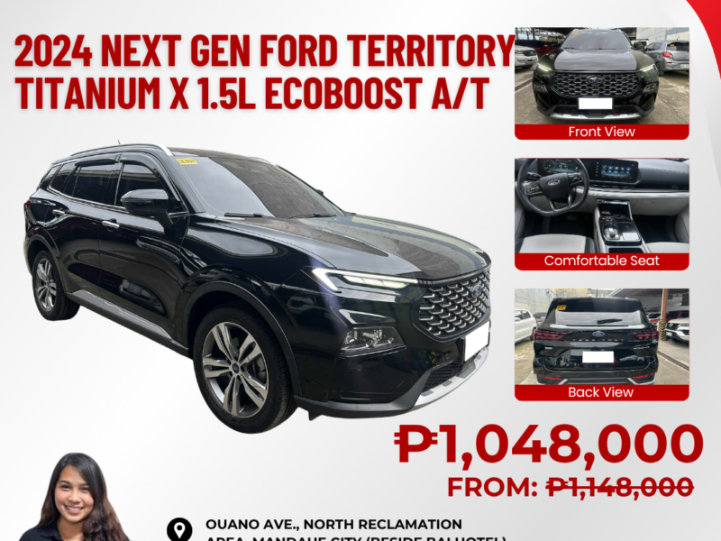 2024 NEXT GEN FORD TERRITORY TITANIUM X 1.5L ECOBOOST AUTOMATIC TRANSMISSION 13TKMS ONLY!!