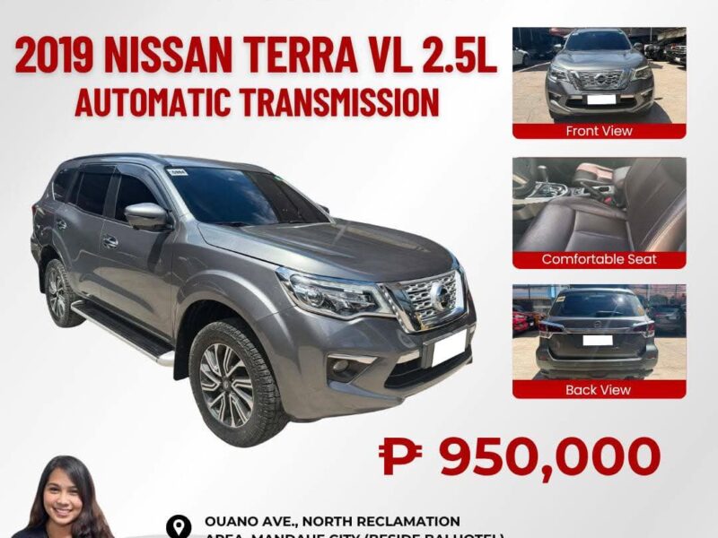2019 NISSAN TERRA VL 2.5L DIESEL AUTOMATIC TRANSMISSION