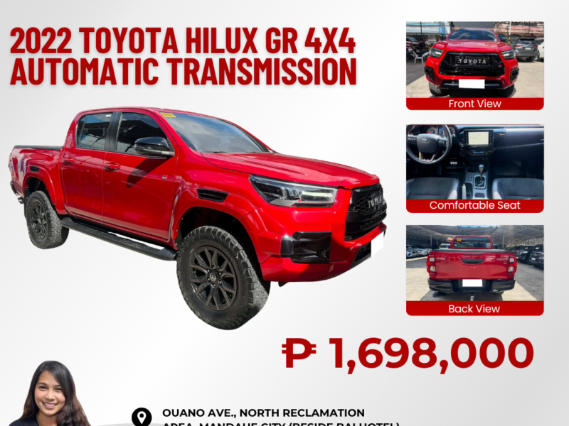 2022 TOYOTA HILUX GR 4X4 AUTOMATIC TRANSMISSION 23TKMS