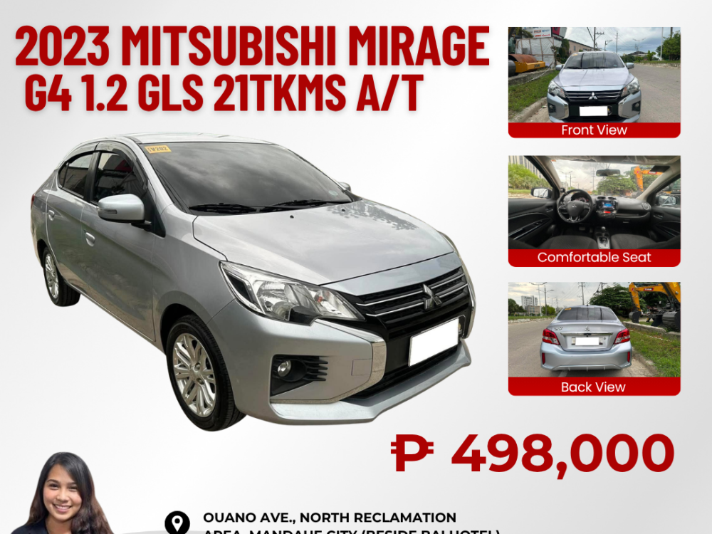 2023 MITSUBISHI MIRAGE G4 1.2 GLS AUTOMATIC TRANSMISSION 21TKM ONLY