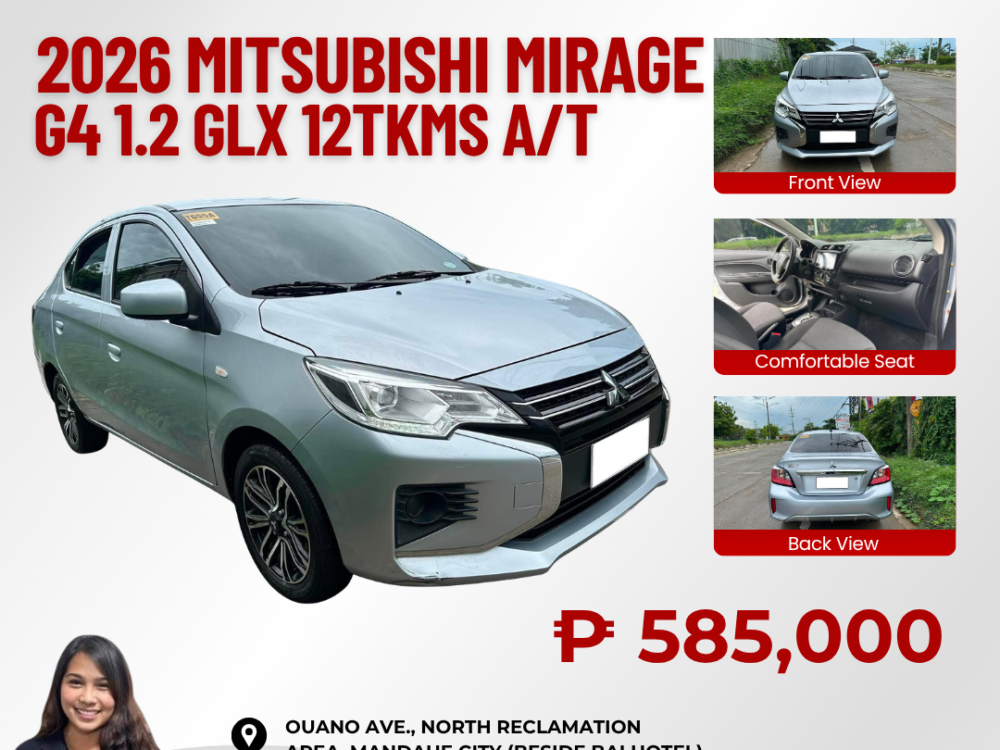 2026 MITSUBISHI MIRAGE G4 1.2 GLX AUTOMATIC TRANSMISSION