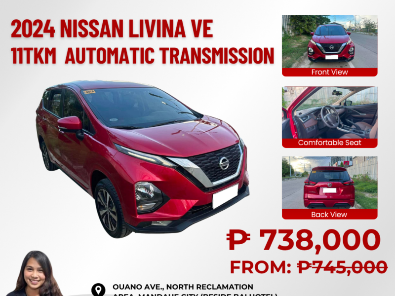 2024 NISSAN LIVINA VE 1.5L AUTOMATIC TRANSMISSION 11TKMS