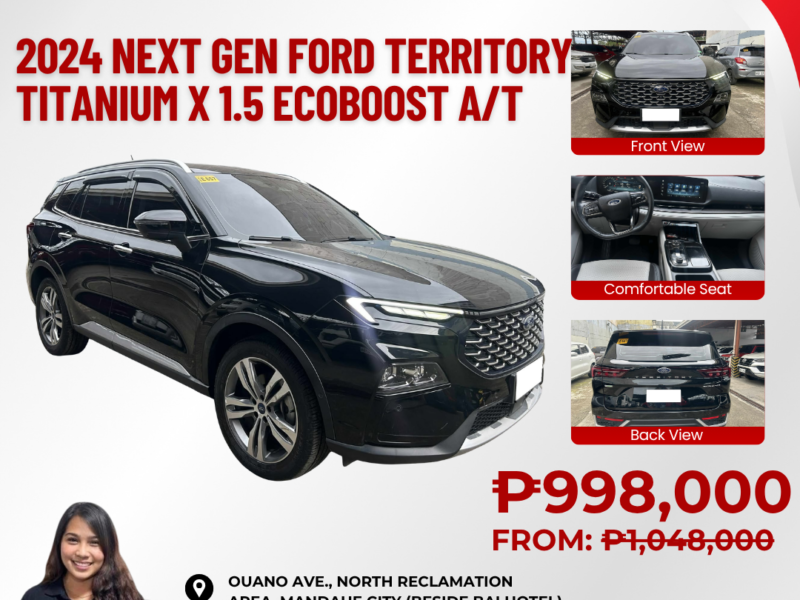 2024 NEXT GEN FORD TERRITORY TITANIUM X 1.5L ECOBOOST AUTOMATIC TRANSMISSION 13TKMS ONLY!!