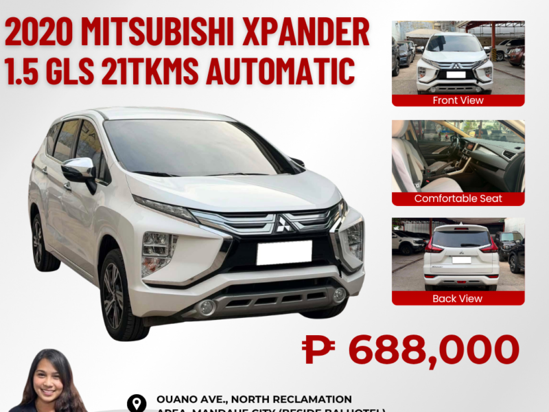 2020 MITSUBISHI XPANDER 1.5 GLS AUTOMATIC TRANSMISSION 21TKM ONLY