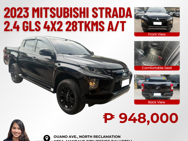 2023 MITSUBISHI STRADA 2.4 GLS 4X2 AUTOMATIC TRANSMISSION 28TKM ONLY