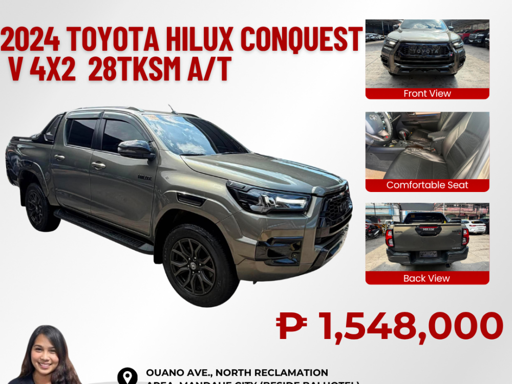 2024 TOYOTA HILUX CONQUEST V (GR SPORT INSPIRED) 4X2 AUTOMATIC TRANSMISSION 28TKM