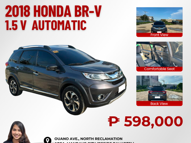 2018 HONDA BR-V 1.5 V AUTOMATIC TRANSMISSION