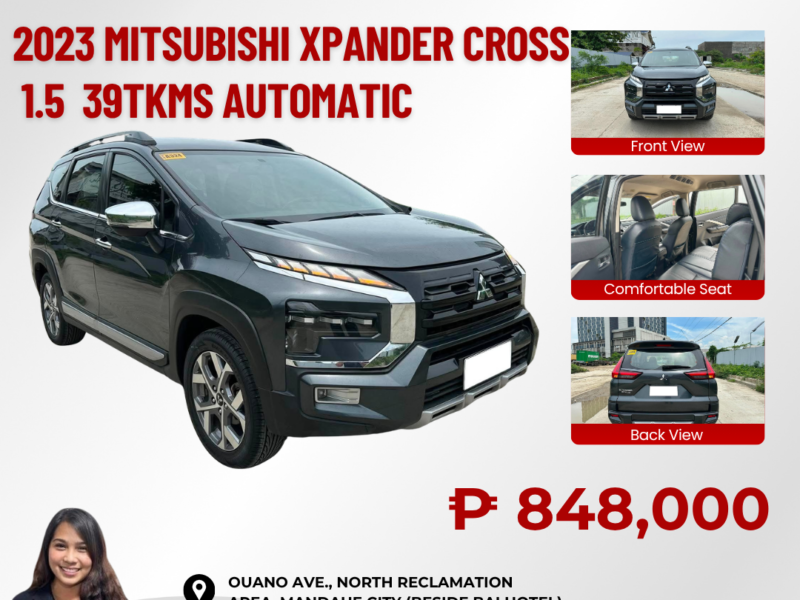 2023 MITSUBISHI XPANDER CROSS 1.5 AUTOMATIC TRANSMISSION 39TKM