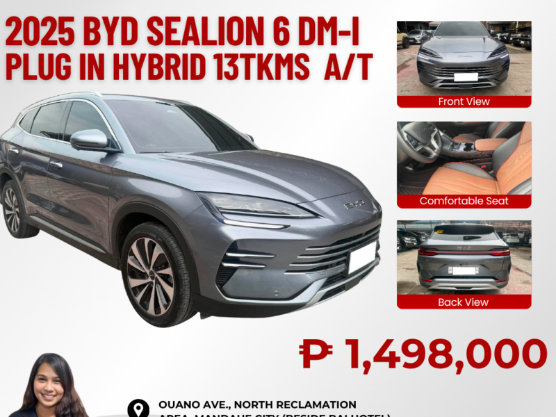 2025 BYD SEALION 6 DM-i PLUG IN HYBRID AUTOMATIC TRANSMISSION 13TKM ONLY!!!