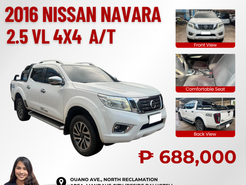 2016 NISSAN NAVARA 2.5 VL 4X4 AUTOMATIC TRANSMISSION