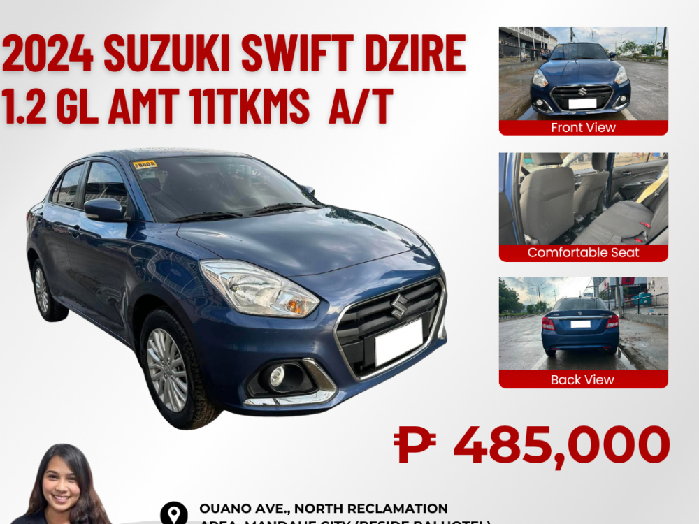 2024 SUZUKI SWIFT DZIRE 1.2 GL AMT AUTOMATIC TRANSMISSION 11TKM ONLY