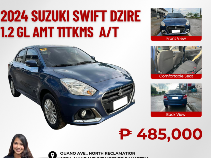 2024 SUZUKI SWIFT DZIRE 1.2 GL AMT AUTOMATIC TRANSMISSION 11TKM ONLY