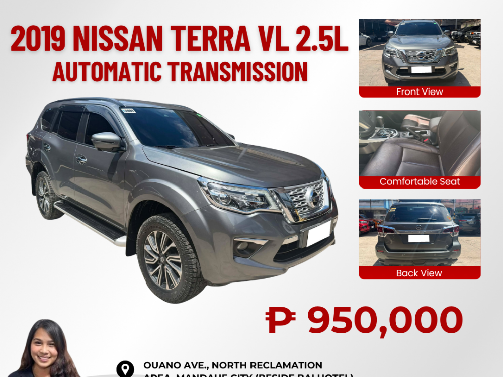 2019 NISSAN TERRA VL 2.5L DIESEL AUTOMATIC TRANSMISSION